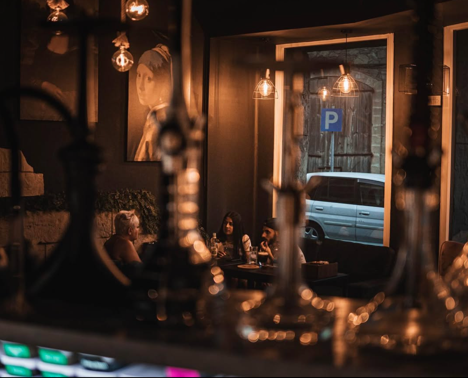 SMOCLOCK interior at night